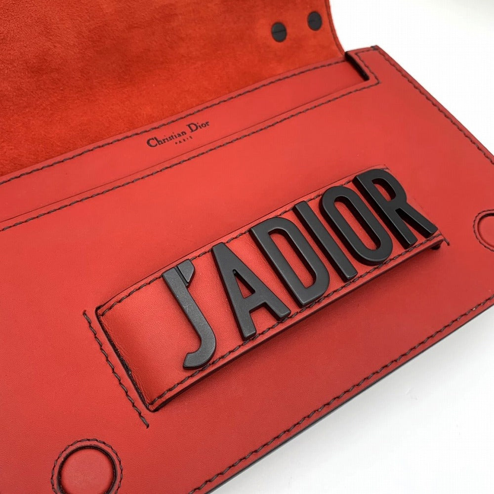 Dior ディオール JADIORジャドール チェーンショルダーバッグ レザー レッド/ブラック 赤黒 マリア・グラツィア・キウリ