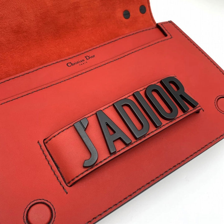 Dior ディオール JADIORジャドール チェーンショルダーバッグ レザー レッド/ブラック 赤黒 マリア・グラツィア・キウリ