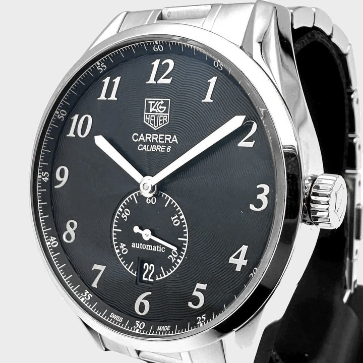 TAG HEUER タグホイヤー WAS2110.BA0732 カレラ ヘリテージ キャリバー6 腕時計 自動巻 ブラック 腕時計