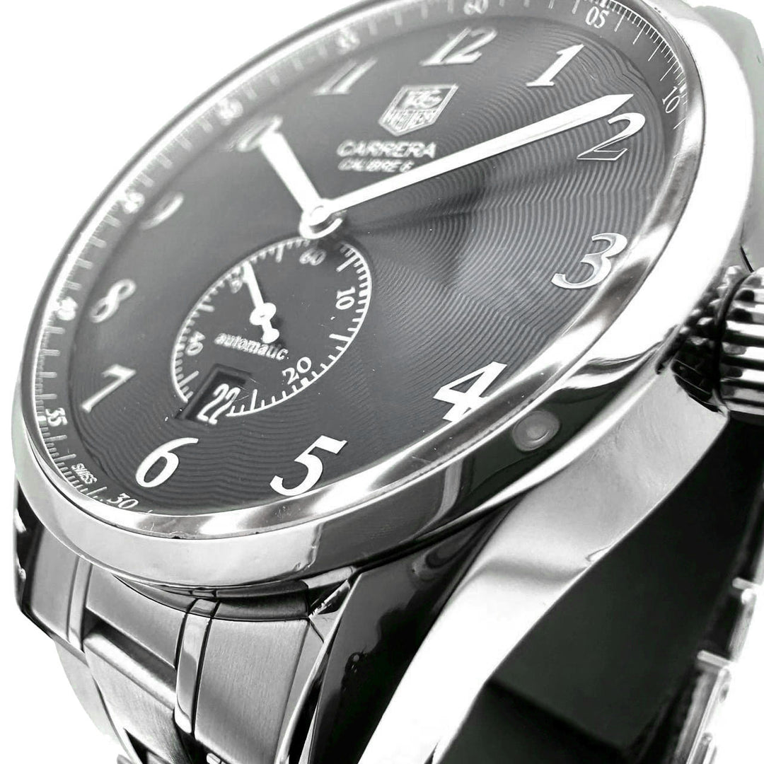 TAG HEUER タグホイヤー WAS2110.BA0732 カレラ ヘリテージ キャリバー6 腕時計 自動巻 ブラック 腕時計