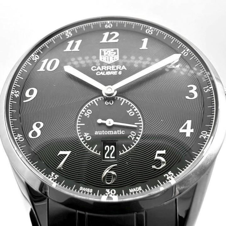 TAG HEUER タグホイヤー WAS2110.BA0732 カレラ ヘリテージ キャリバー6 腕時計 自動巻 ブラック 腕時計