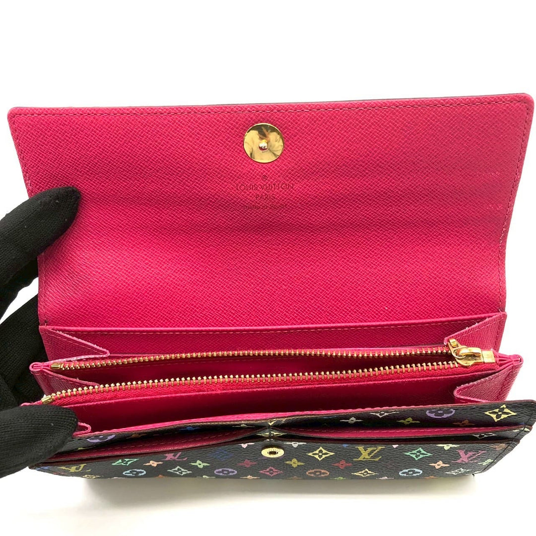 LOUIS VUITTON ルイ・ヴィトン M93747 ポルトフォイユ サラ 長財布 モノグラム マルチカラー
