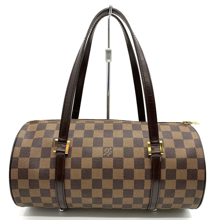 LOUIS VUITTON ルイ・ヴィトン パピヨン30 ポーチ付き MB1023 ハンドバッグ ダミエキャンバス ブラウン
