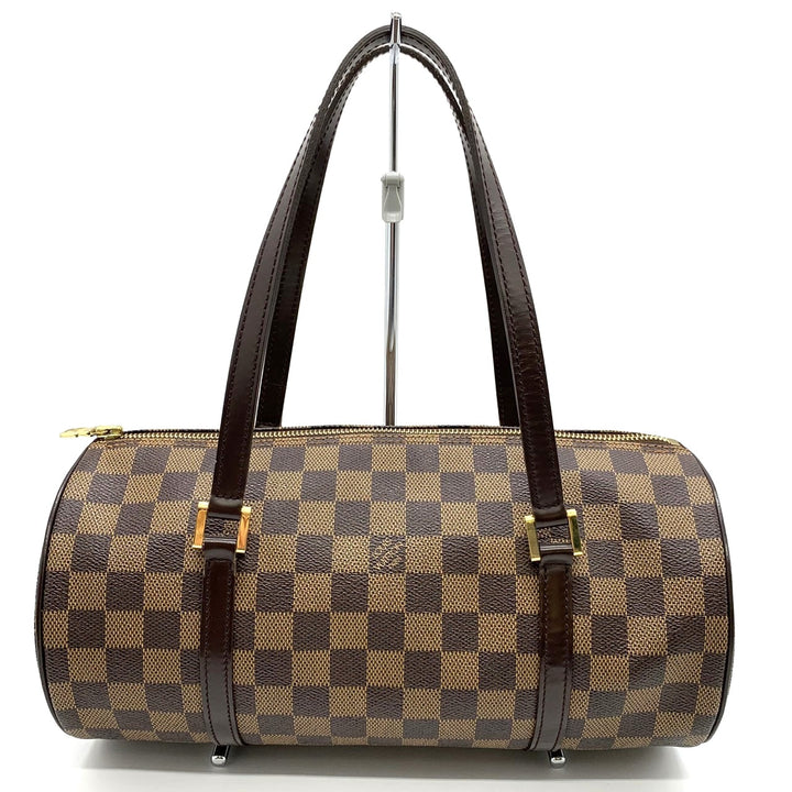 LOUIS VUITTON ルイ・ヴィトン パピヨン30 ポーチ付き MB1023 ハンドバッグ ダミエキャンバス ブラウン