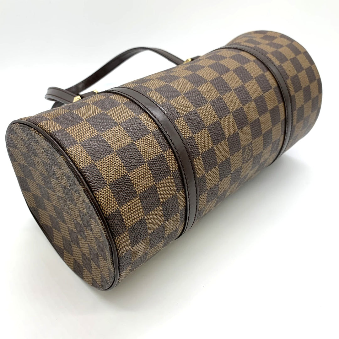 LOUIS VUITTON ルイ・ヴィトン パピヨン30 ポーチ付き MB1023 ハンドバッグ ダミエキャンバス ブラウン