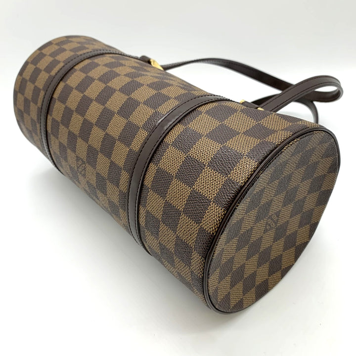 LOUIS VUITTON ルイ・ヴィトン パピヨン30 ポーチ付き MB1023 ハンドバッグ ダミエキャンバス ブラウン