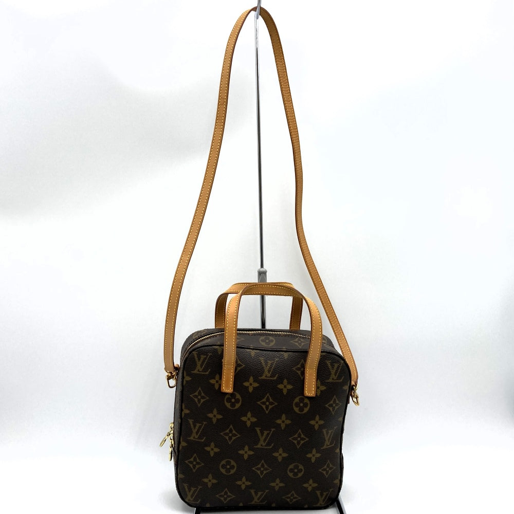 LOUIS VUITTON ルイ・ヴィトン M47500 スポンティーニ 2WAY ショルダーバッグ ハンドバッグ ブラウン モノグラムキャンバス