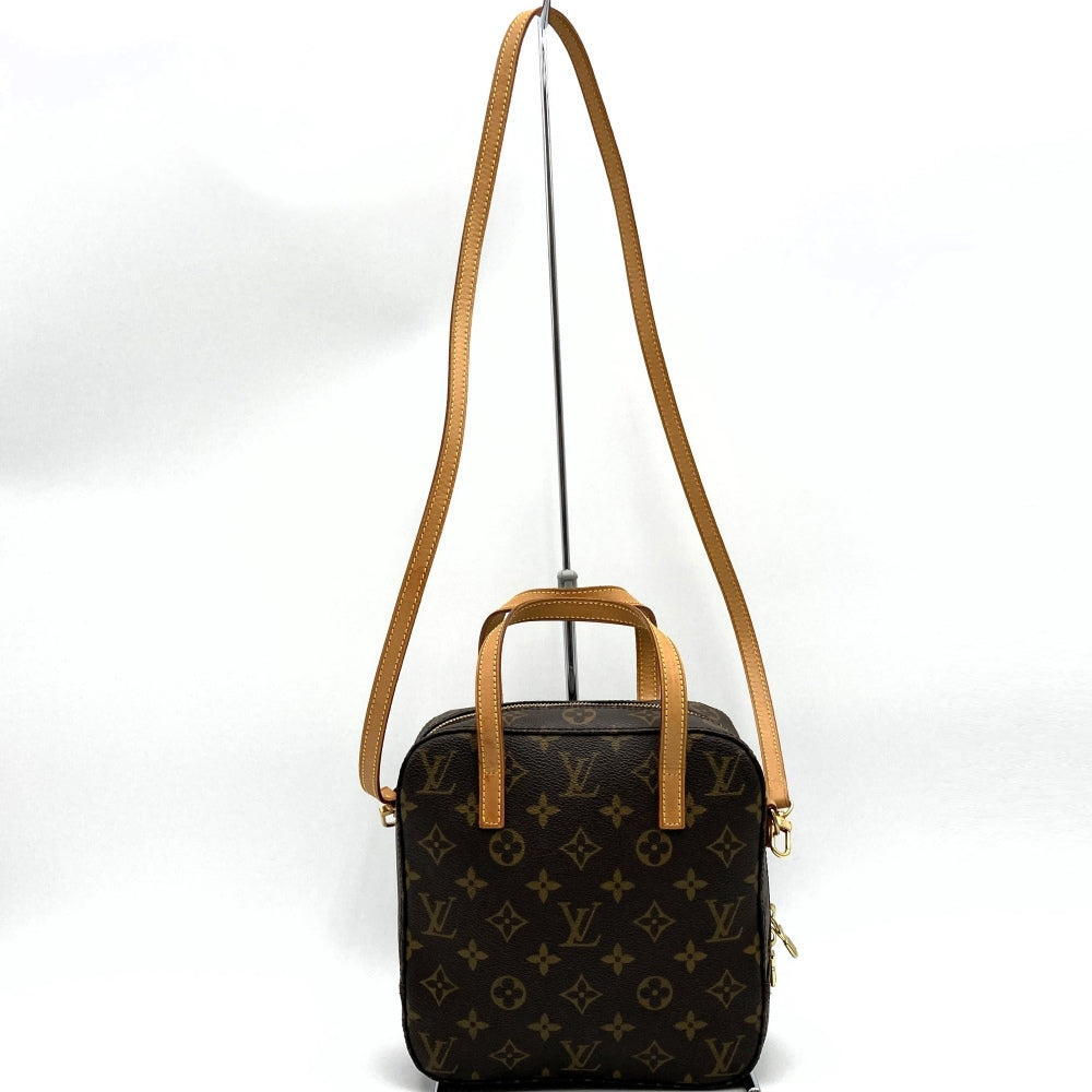 LOUIS VUITTON ルイ・ヴィトン M47500 スポンティーニ 2WAY ショルダーバッグ ハンドバッグ ブラウン モノグラムキャンバス