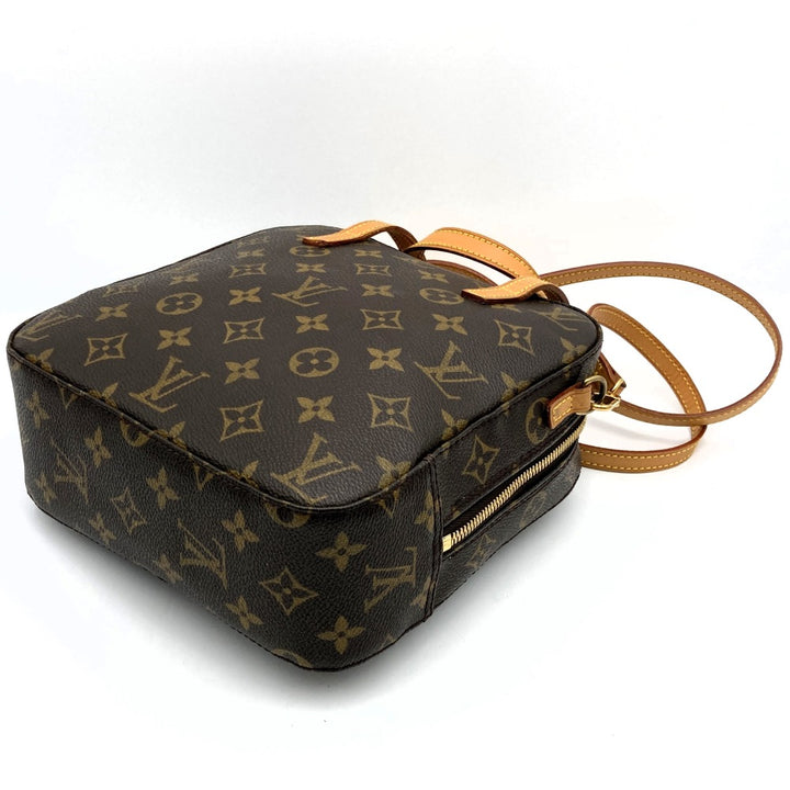 LOUIS VUITTON ルイ・ヴィトン M47500 スポンティーニ 2WAY ショルダーバッグ ハンドバッグ ブラウン モノグラムキャンバス