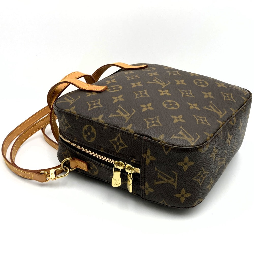 LOUIS VUITTON ルイ・ヴィトン M47500 スポンティーニ 2WAY ショルダーバッグ ハンドバッグ ブラウン モノグラムキャンバス