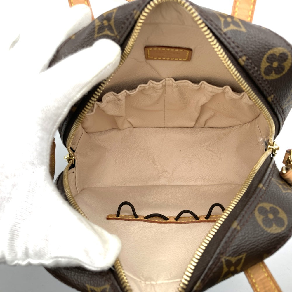 LOUIS VUITTON ルイ・ヴィトン M47500 スポンティーニ 2WAY ショルダーバッグ ハンドバッグ ブラウン モノグラムキャンバス