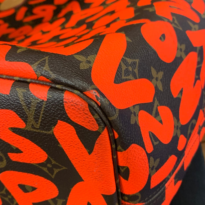 LOUIS VUITTON ルイ・ヴィトン ネヴァーフルGM M93702 トートバッグ ショルダーバッグ モノグラムグラフィティ オレンジ