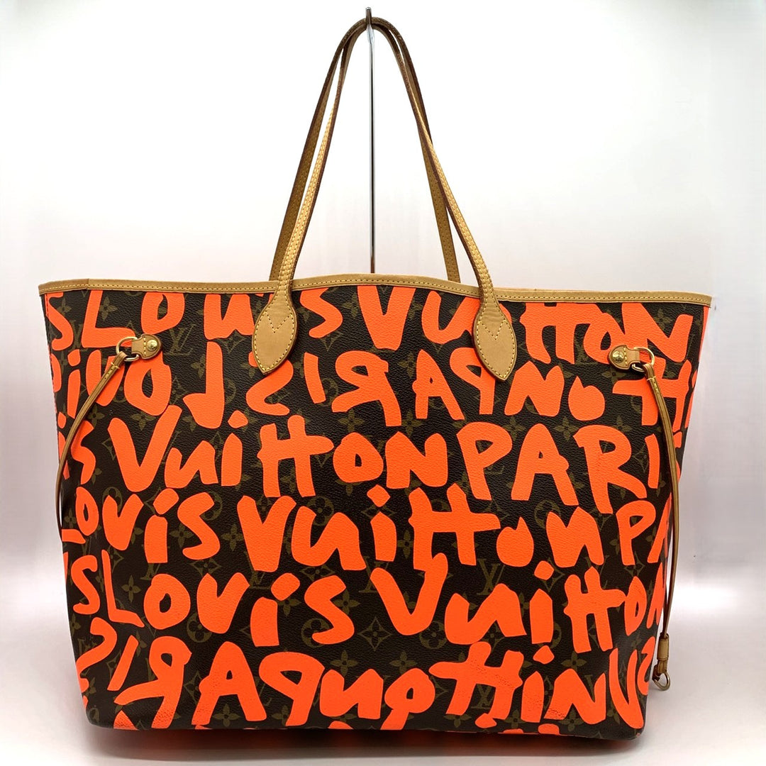 LOUIS VUITTON ルイ・ヴィトン ネヴァーフルGM M93702 トートバッグ ショルダーバッグ モノグラムグラフィティ オレンジ