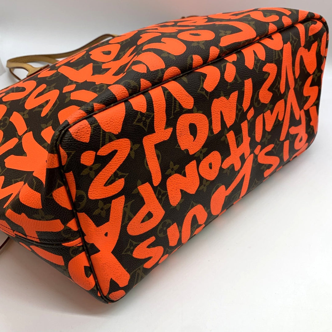 LOUIS VUITTON ルイ・ヴィトン ネヴァーフルGM M93702 トートバッグ ショルダーバッグ モノグラムグラフィティ オレンジ