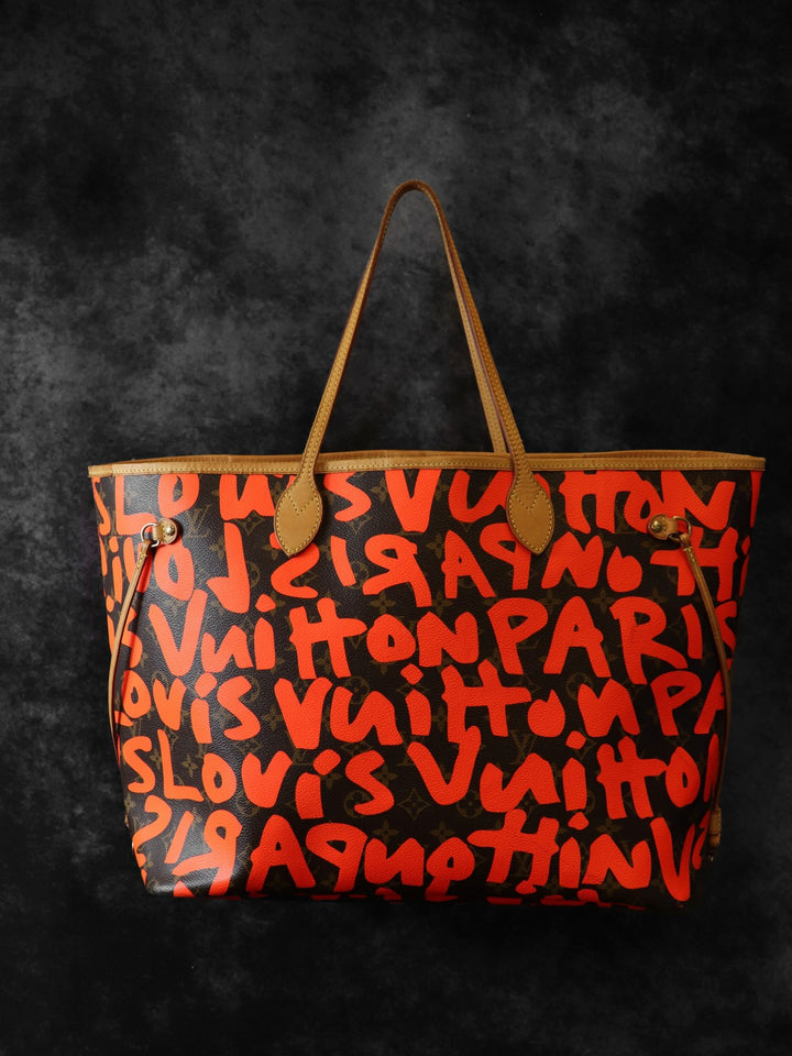 LOUIS VUITTON ルイ・ヴィトン ネヴァーフルGM M93702 トートバッグ ショルダーバッグ モノグラムグラフィティ オレンジ
