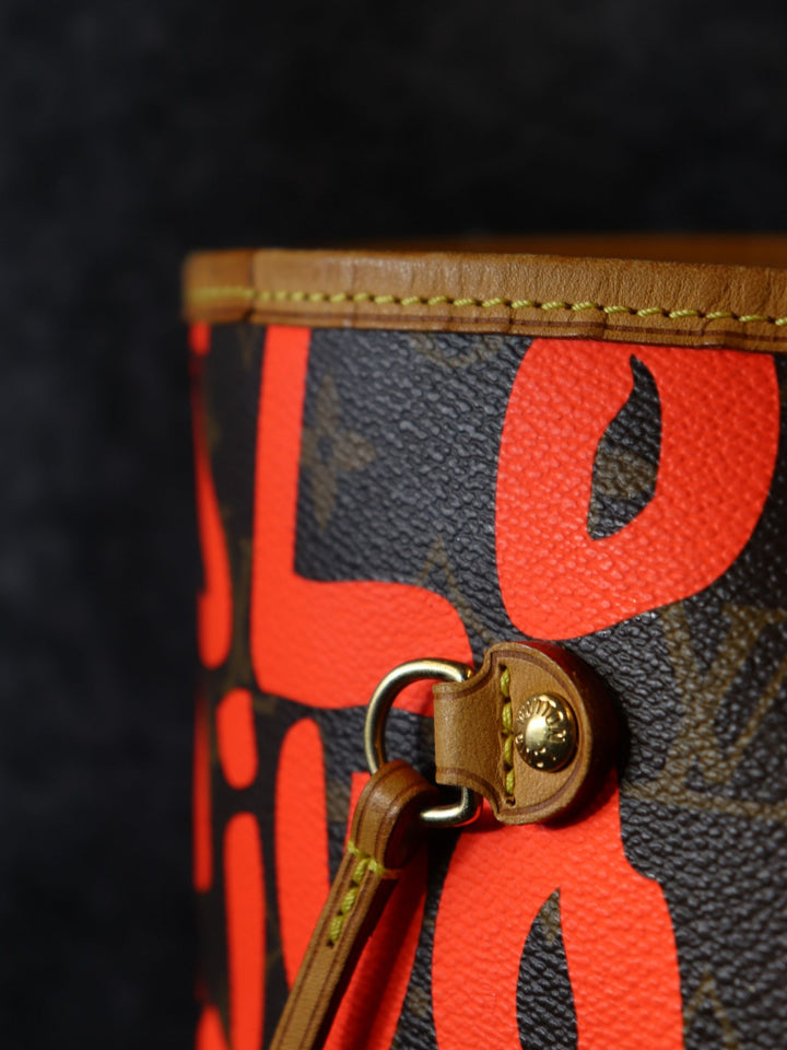 LOUIS VUITTON ルイ・ヴィトン ネヴァーフルGM M93702 トートバッグ ショルダーバッグ モノグラムグラフィティ オレンジ