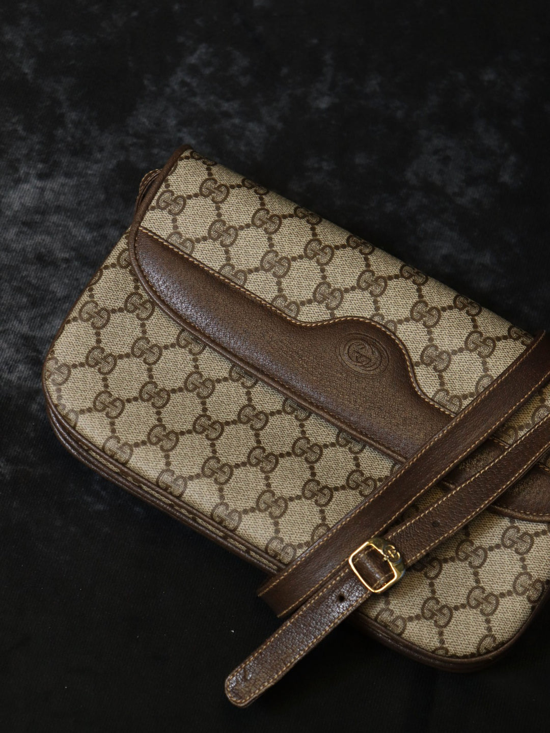 GUCCI オールドグッチ 004 106 0024 ショルダーバッグ GGスプリームキャンバス ブラウン