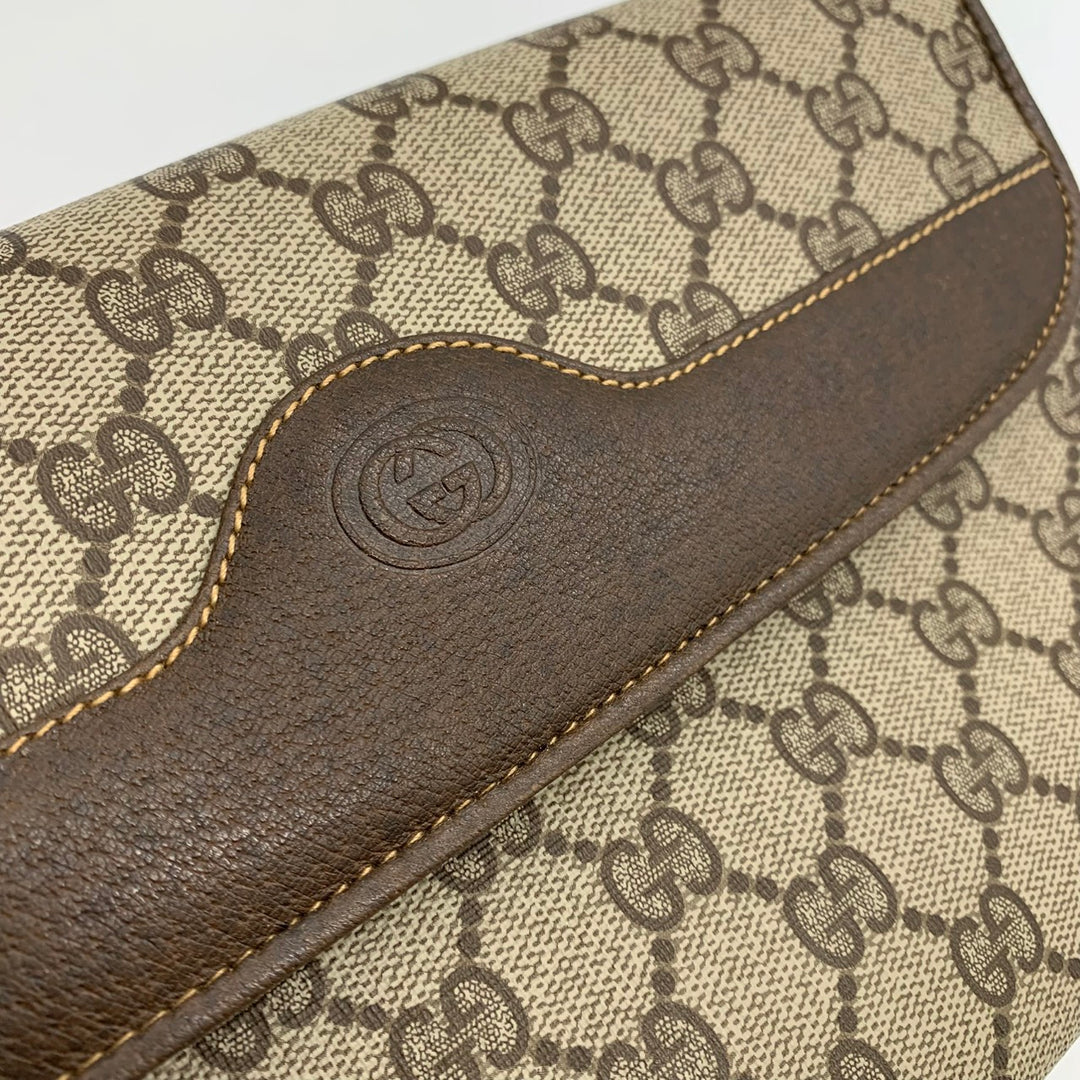 GUCCI オールドグッチ 004 106 0024 ショルダーバッグ GGスプリームキャンバス ブラウン