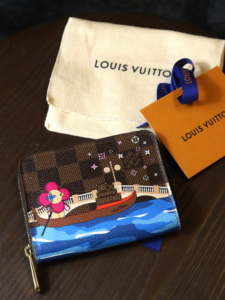 LOUIS VUITTON ルイ・ヴィトン N60258 ジッピー コインパース ヴィヴィエンヌ ダミエ エベヌ