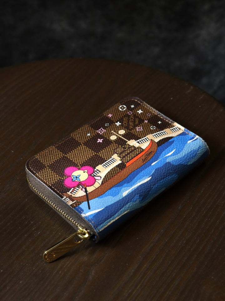 LOUIS VUITTON ルイ・ヴィトン N60258 ジッピー コインパース ヴィヴィエンヌ ダミエ エベヌ