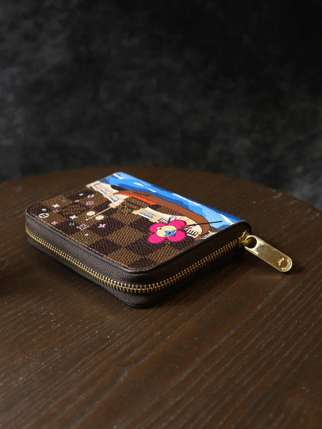 LOUIS VUITTON ルイ・ヴィトン N60258 ジッピー コインパース ヴィヴィエンヌ ダミエ エベヌ