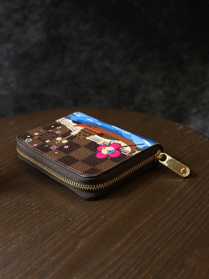 LOUIS VUITTON ルイ・ヴィトン N60258 ジッピー コインパース ヴィヴィエンヌ ダミエ エベヌ