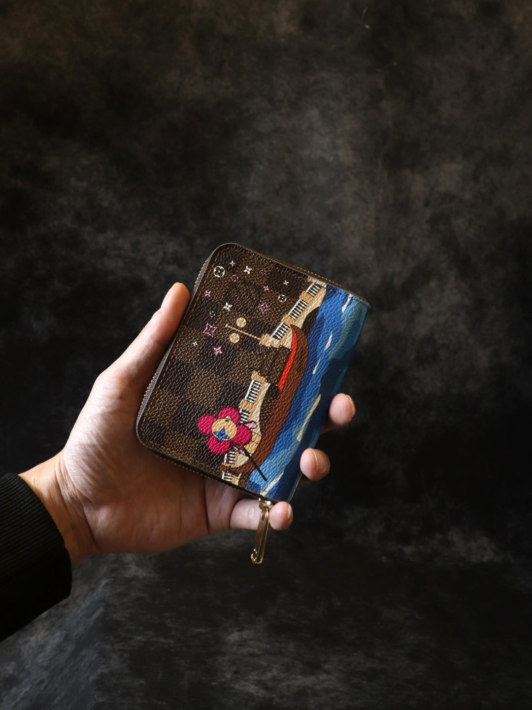 LOUIS VUITTON ルイ・ヴィトン N60258 ジッピー コインパース ヴィヴィエンヌ ダミエ エベヌ
