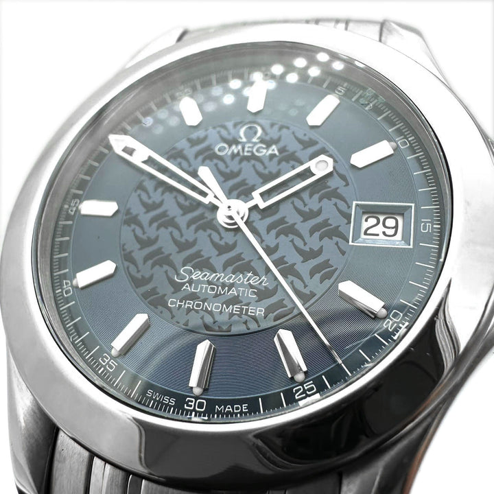 OMEGA オメガ 2506.80 シーマスター120 ジャックマイヨール デイト 腕時計 自動巻き ブルー