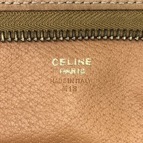 美品 CELINE セリーヌ マカダム クラッチバッグ セカンドバッグ ポーチ ブラウン PVC M13