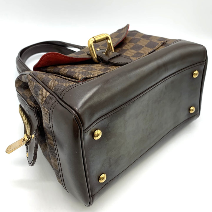 LOUIS VUITTON ルイ・ヴィトン ナイツブリッジ N51201 ハンドバッグ ダミエアズールキャンバス ブラウン