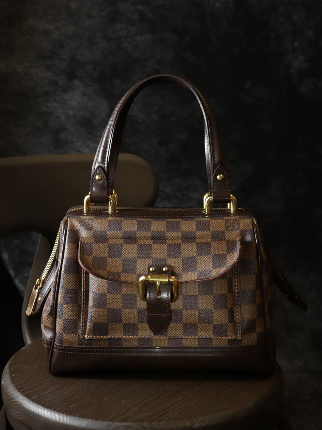 LOUIS VUITTON ルイ・ヴィトン ナイツブリッジ N51201 ハンドバッグ ダミエアズールキャンバス ブラウン