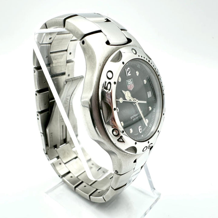 電池交換済 TAG HEUER タグホイヤー 腕時計 キリウム プロフェッショナル 200 デイト WL1112 クォーツ SS ブラック 黒文字盤 ブランド