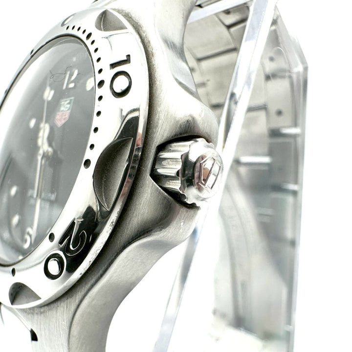 電池交換済 TAG HEUER タグホイヤー 腕時計 キリウム プロフェッショナル 200 デイト WL1112 クォーツ SS ブラック 黒文字盤 ブランド