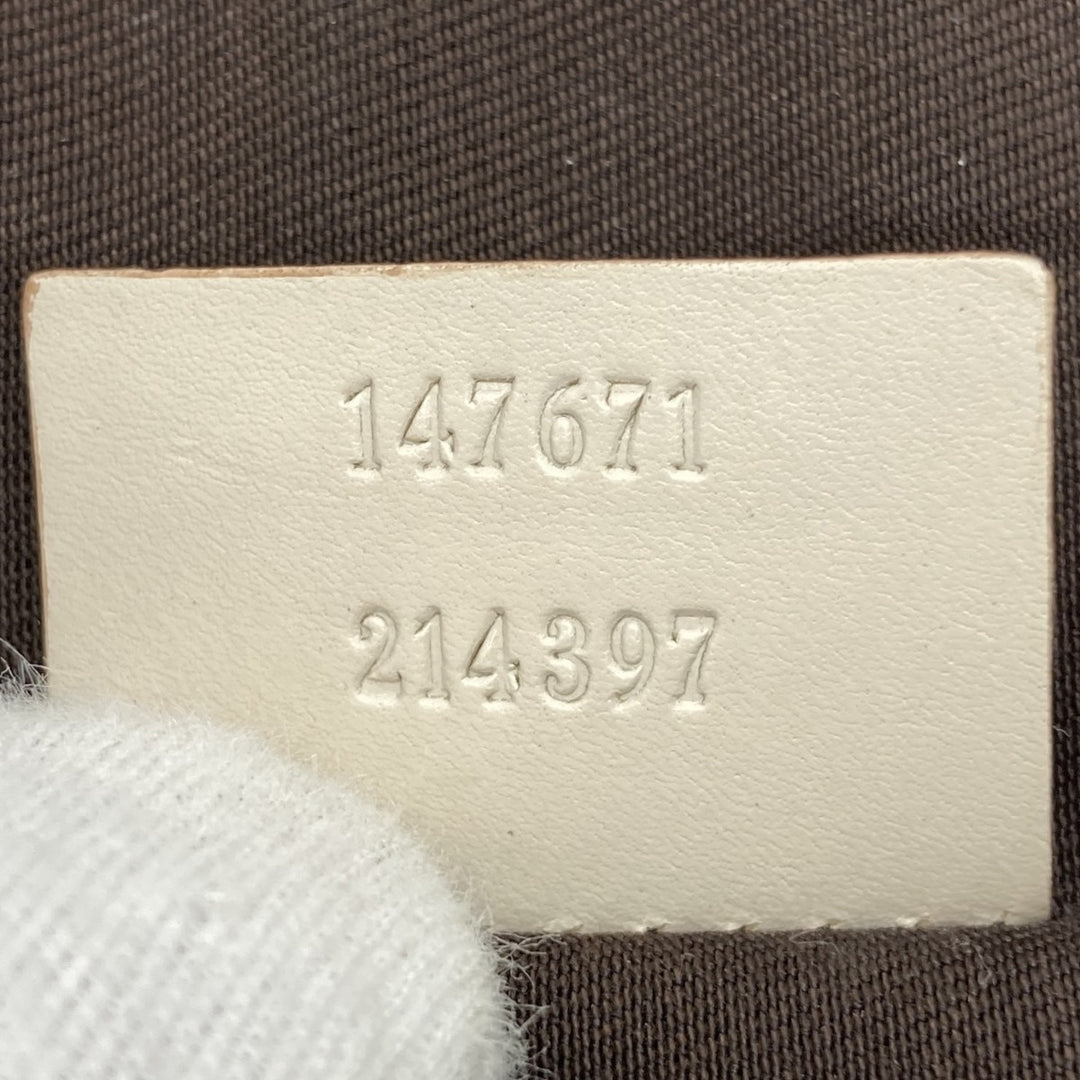 GUCCI グッチ 147671 ショルダーバッグ 斜めがけショルダーバッグ ホワイト アイボリー ベージュ GGキャンバス