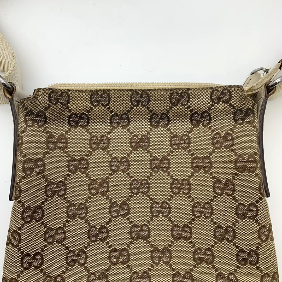 GUCCI グッチ 147671 ショルダーバッグ 斜めがけショルダーバッグ ホワイト アイボリー ベージュ GGキャンバス
