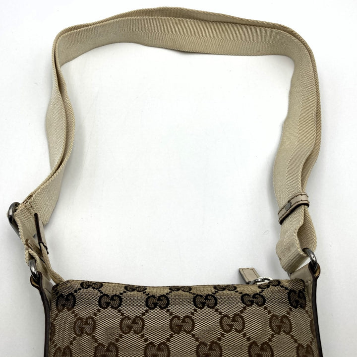 GUCCI グッチ 147671 ショルダーバッグ 斜めがけショルダーバッグ ホワイト アイボリー ベージュ GGキャンバス