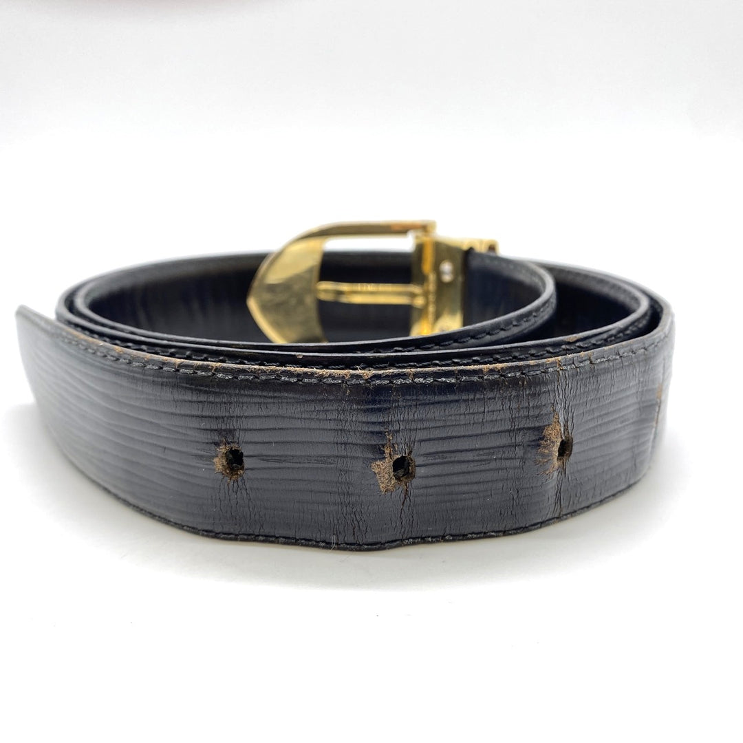 LOUIS VUITTON ルイ ヴィトン M6832 サンチュール エピレザー ブラック ゴールド