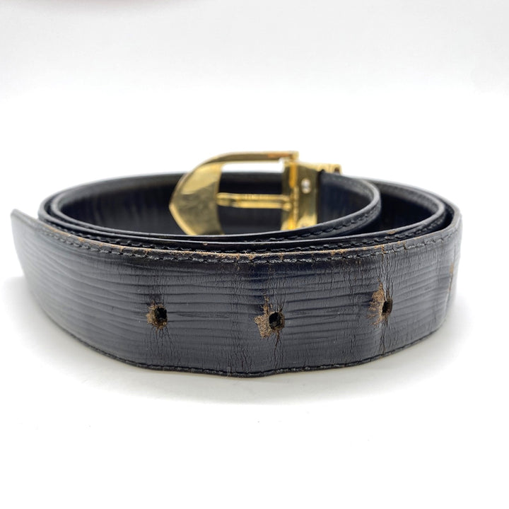 LOUIS VUITTON ルイ ヴィトン M6832 サンチュール エピレザー ブラック ゴールド