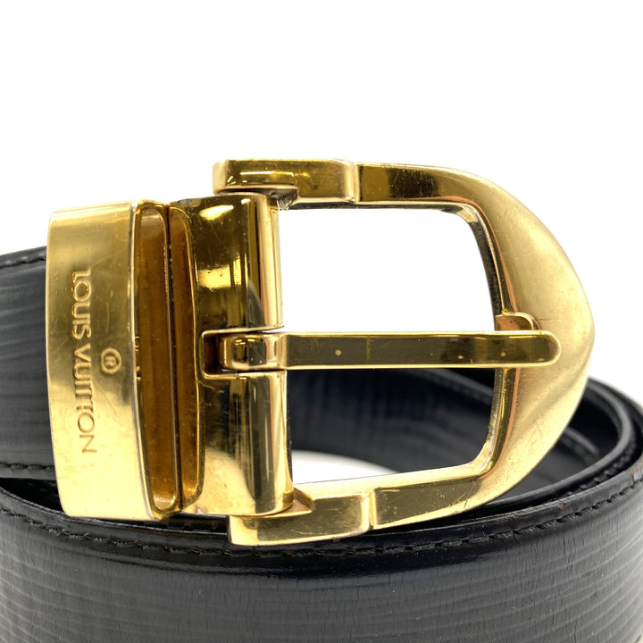 LOUIS VUITTON ルイ ヴィトン M6832 サンチュール エピレザー ブラック ゴールド