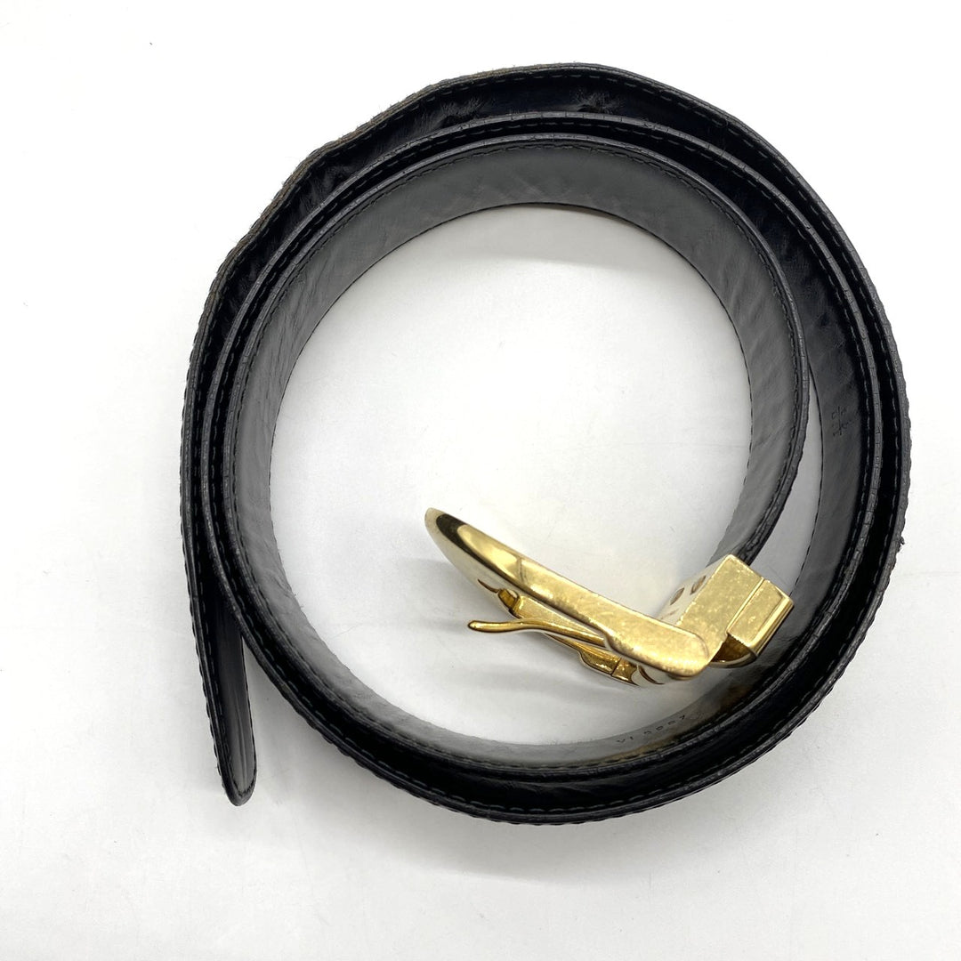 LOUIS VUITTON ルイ ヴィトン M6832 サンチュール エピレザー ブラック ゴールド