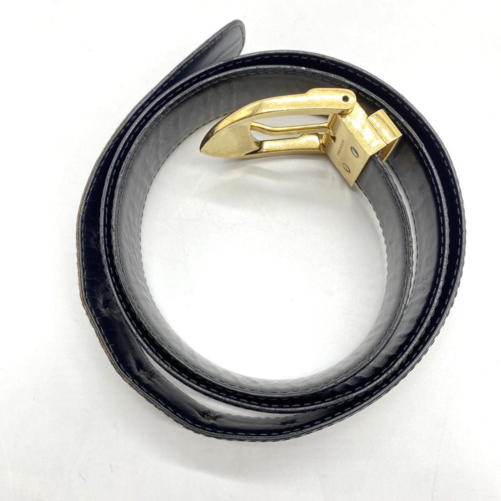 LOUIS VUITTON ルイ ヴィトン M6832 サンチュール エピレザー ブラック ゴールド