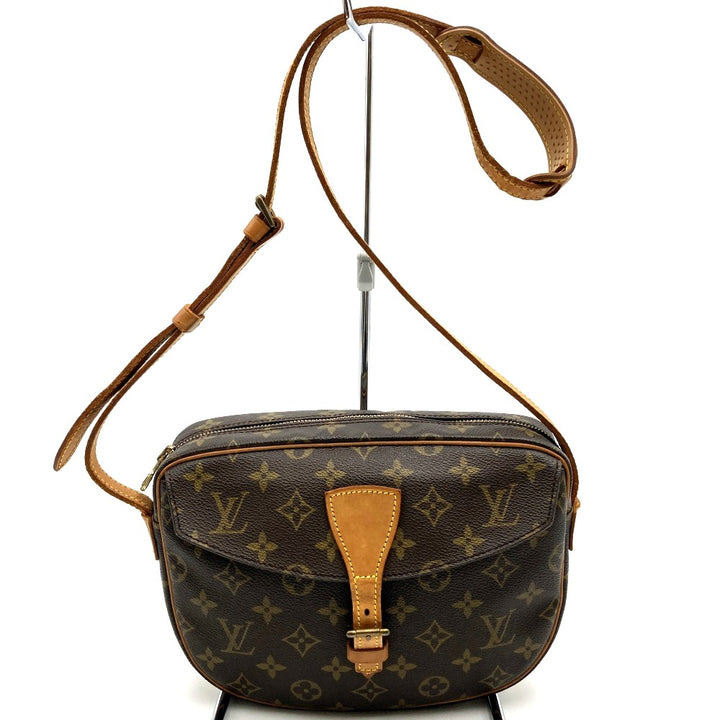 ベタ無し／LOUIS VUITTON ルイ・ヴィトン ジュヌフィーユ ショルダーバッグ 斜め掛け ブラウン モノグラムキャンバス PVC LV L/V ビトン M51227