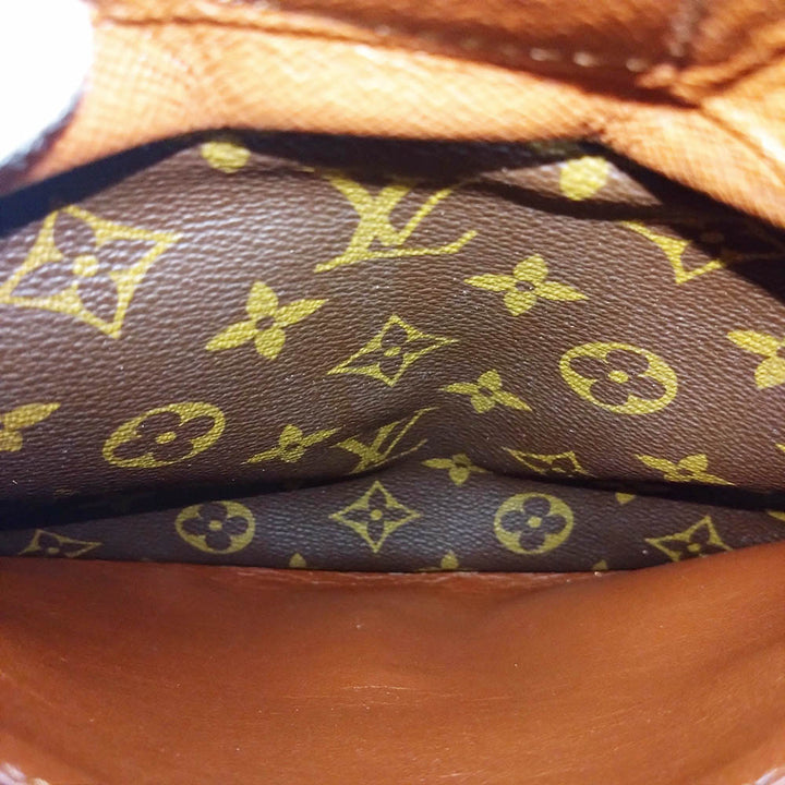 ベタ無し／LOUIS VUITTON ルイ・ヴィトン ジュヌフィーユ ショルダーバッグ 斜め掛け ブラウン モノグラムキャンバス PVC LV L/V ビトン M51227