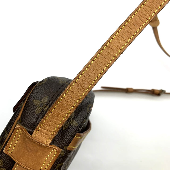ベタ無し／LOUIS VUITTON ルイ・ヴィトン ジュヌフィーユ ショルダーバッグ 斜め掛け ブラウン モノグラムキャンバス PVC LV L/V ビトン M51227