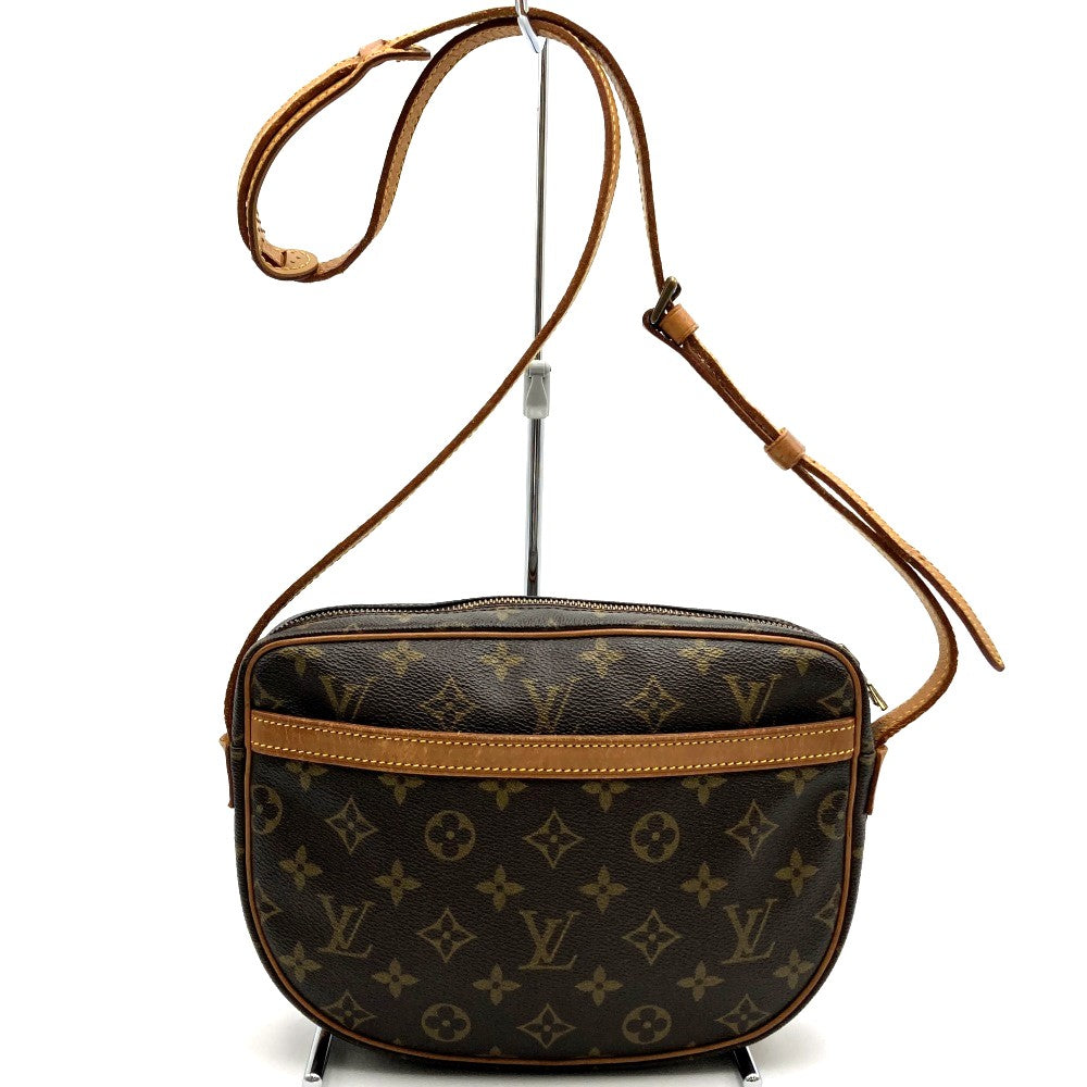 ベタ無し／LOUIS VUITTON ルイ・ヴィトン ジュヌフィーユ ショルダーバッグ 斜め掛け ブラウン モノグラムキャンバス PVC LV L/V ビトン M51227