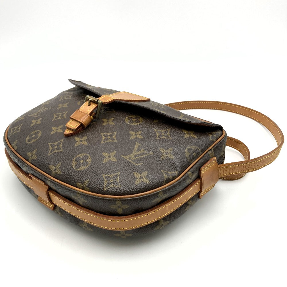 ベタ無し／LOUIS VUITTON ルイ・ヴィトン ジュヌフィーユ ショルダーバッグ 斜め掛け ブラウン モノグラムキャンバス PVC LV L/V ビトン M51227