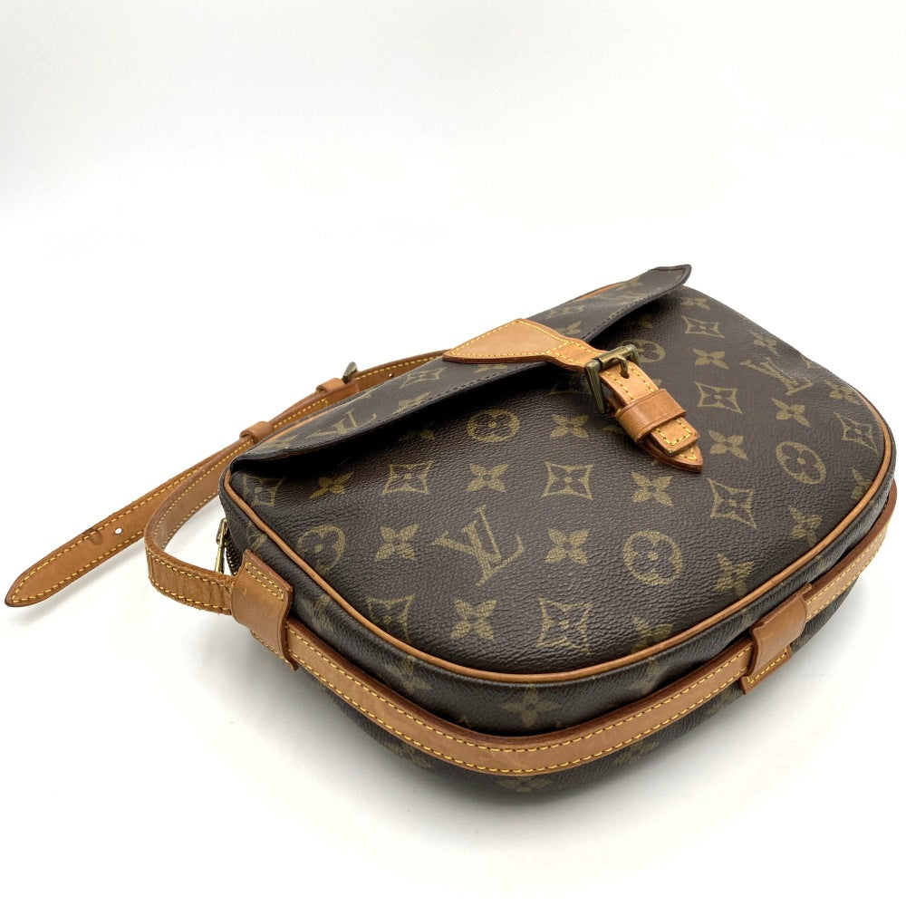 ベタ無し／LOUIS VUITTON ルイ・ヴィトン ジュヌフィーユ ショルダーバッグ 斜め掛け ブラウン モノグラムキャンバス PVC LV L/V ビトン M51227