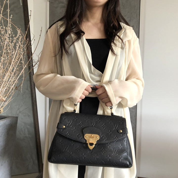 LOUIS VUITTON ルイ・ヴィトン ジョルジュBB M53941 ショルダーバッグ ハンドバッグ 2way モノグラムアンプラント ブラック