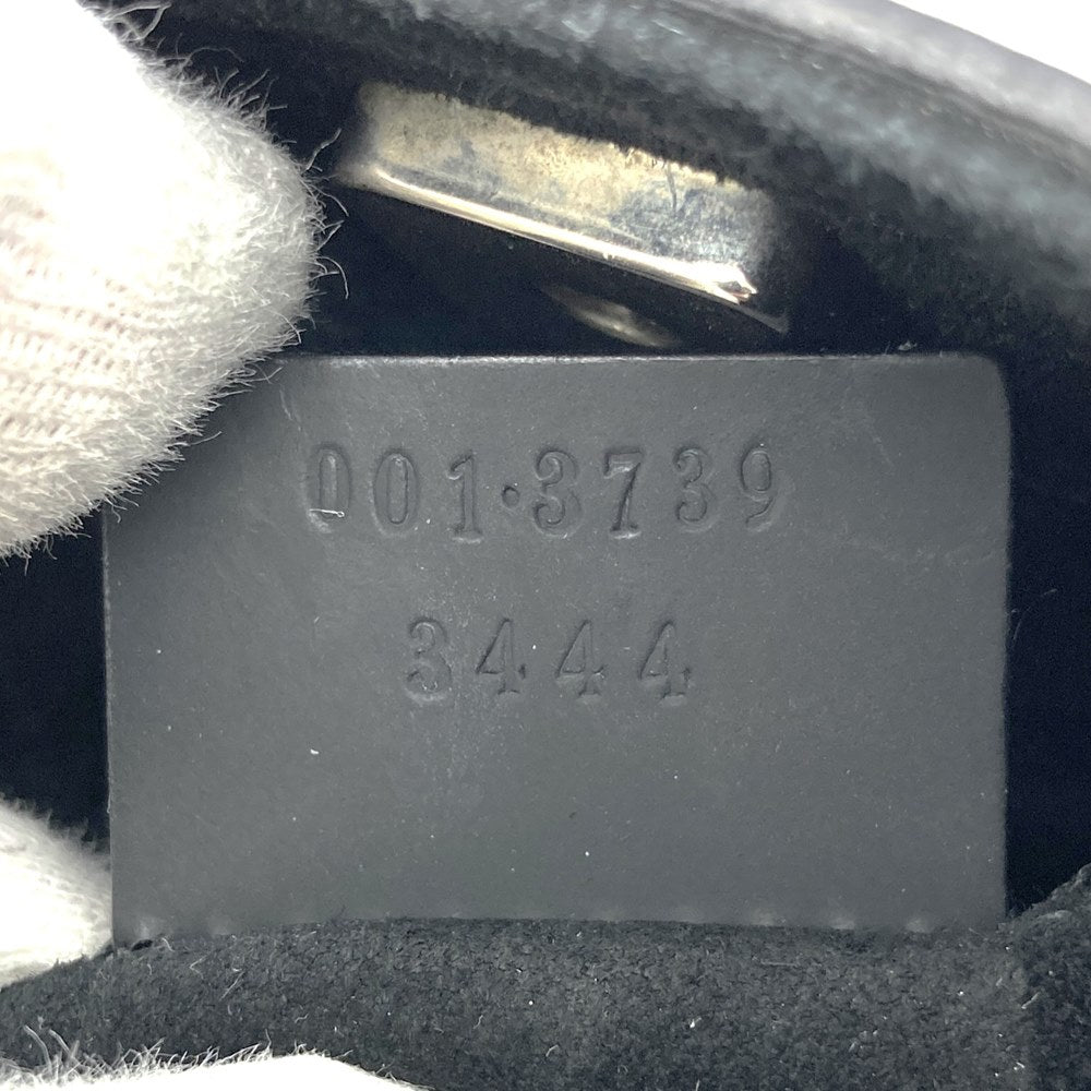 GUCCI グッチ 001 3739 ショルダーバッグ ワンショルダー レザー/バンブー ブラック/レッド 黒赤