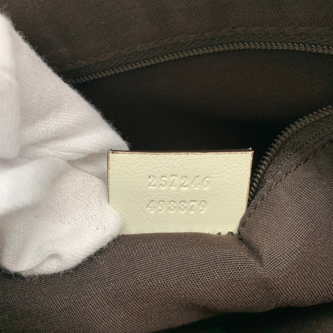 GUCCI グッチ 257246 ショルダーバッグ インターロッキング デニム ブルー ネイビー ホワイト